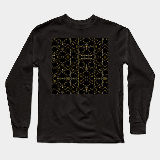 Art deco seamless pattern Long Sleeve T-Shirt by zeevana